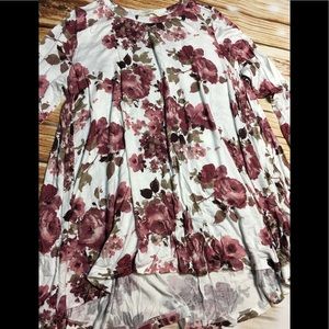 Take 50% off ❤️ Watercolor Fall Floral swing Tunic